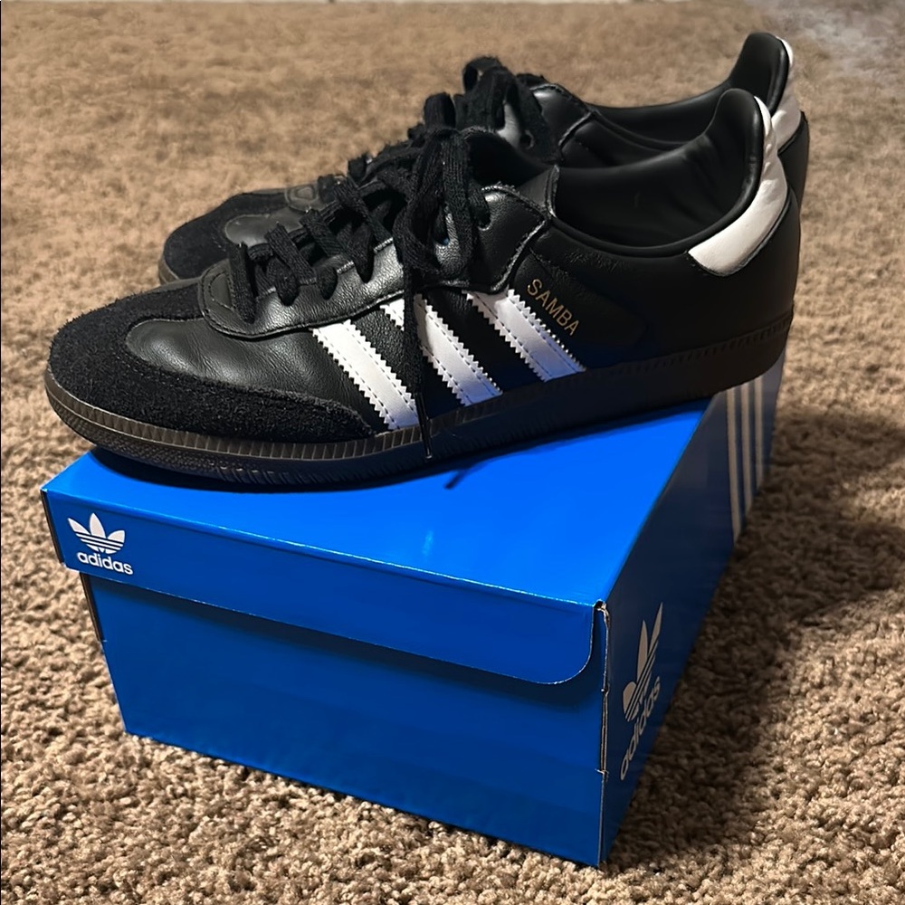Adidas Samba Black and White Men's Shoes